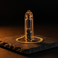Anandham gold — hero on dark slate with amber accent