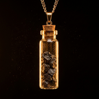 Anandham gold — macro with amber rim light